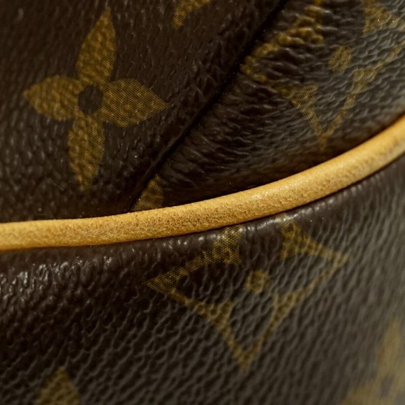 Totally MM Monogram Canvas Shoulder Tote Bag Brown - Picture 6 of 10